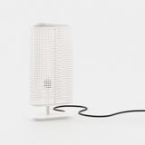 Laskasas Walker Table Lamp in Textured White Iron
