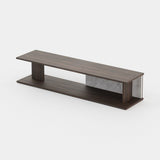 Laskasas Will Storage Unit in Smoked Eucalyptus Veneer Matte, third view