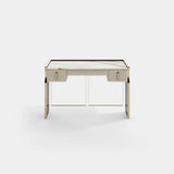 Lennox Leather Drawer Luxury Console Table, alternative angle