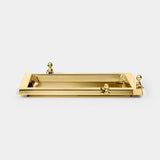 Lilliput Figurine Luxury Serving Tray in gold PVD stainless steel