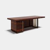 Ludlow Leather Panel Luxury Desk, alternative angle
