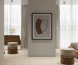 Sculptural Walnut Stool with Brass Detailing: A Statement Piece for Your Modern Interior. The Macaron Deco Stool by Touched Interiors offers a unique combination of mid-century modern design and Art Deco inspiration. This luxurious walnut wood stool features a sculptural form, gleaming brass detailing, and plush upholstery (available in various finishes) for unparalleled comfort.
