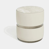 Luxury Upholstered Amaris Bedside Table, alternative angle