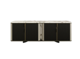 Marfim Luxurious Natural Stone & Antique Brass Sideboard
