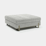 Margon Large Square Luxury Pouf, alternative angle