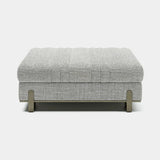 Margon Large Square Luxury Pouf, alternative angle