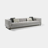 Margon Low Lounge Luxury Sofa: light grey fabric (Cat B), shown as the 3 seater