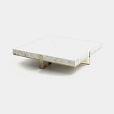 Margon Solid Marble Luxury Coffee Table, alternative angle