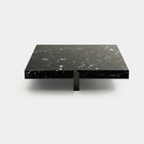 Margon Solid Marble Luxury Coffee Table: sahara Noir marble