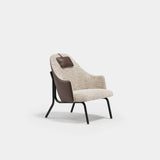 Marlowe Lounge Footstool Luxury Pouf, alternative angle