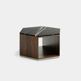 Mercer Metal Base Luxury Side Table, alternative angle