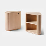 Meridiani Omar Bedside Tables in light stained oak