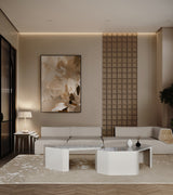 Caffe Latte Minas Big Coffee Table in a room setting