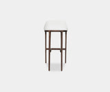 Modern Bar Stool: The Yemen Offers Comfort in Vellutino Fabric.