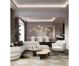 Caffe Latte Affogato Oval Coffee Table, detail