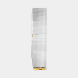 Boca do Lobo Lapiaz Cabinet in polished stainless steel, side view