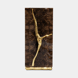 Boca do Lobo Lapiaz Cabinet in walnut root veneer with hammered brass