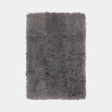 Mongolian Sheepskin Luxury Rug, shown in Grey