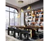 Multiple Marlen Dining Chairs Create a Stylish & Inviting Dining Space.