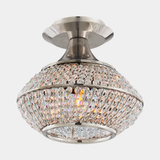 Castro Lighting Mystic Ceiling Light in gold-plated brass with crystal, available from Touched Interiors UK