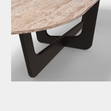 Caffe Latte Napoli Oval Dining Table, detail