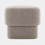 Domkapa Kate Pouf, small size, view 1, in a grey bouclé