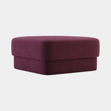 Domkapa Kate Pouf, large size, view 2, in a deep burgundy velvet