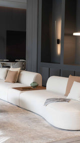 Nimbus Upholstered Luxury Pouf, close-up detail
