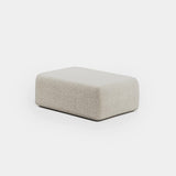 Nimbus Upholstered Luxury Pouf: ivory bouclé (Cat B)