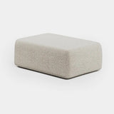 Nimbus Upholstered Luxury Pouf: ivory bouclé (Cat B)