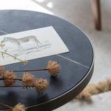 Odette Metal Ring Luxury Side Table, close-up detail