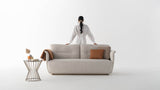 Orla Bronze Glass Luxury Side Table styled in a luxury interior