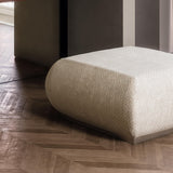Ossian Square Luxury Pouf, close-up detail