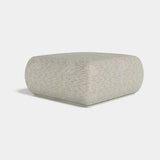 Ossian Square Luxury Pouf: ivory bouclé (Cat B)