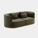 Parliament Green Stitched Luxury Sofa