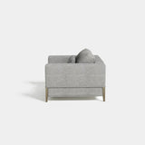 Perla Shell Back Luxury Armchair, alternative angle