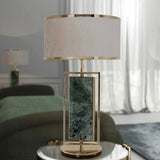 Castro Lighting Petra Table Lamp, shown in Guatemala Green marble