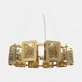 Castro Lighting Safari Suspension Lamp in gold-plated brass, available from Touched Interiors UK