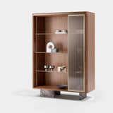 Ravello Fluted Glass Luxury Cabinet, alternative angle