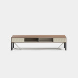Rocco Carved Front Luxury TV Unit, alternative angle