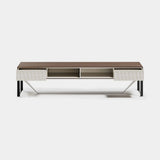Rocco Carved Front Luxury TV Unit, alternative angle