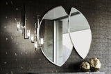 Giorgio Collection Mirage Round Wall Mirror in bevelled glass, room view