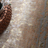 Sabbia Metallic Wave Luxury Rug, room setting detail