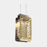 Castro Lighting Safari Pendant Light in gold-plated brass, available from Touched Interiors UK