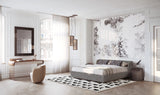 Savoy Leather Shell Luxury Bedside Table styled in a luxury interior