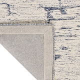 Sculptural Blue Wool Luxury Rug, available from Touched Interiors UK