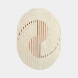 Serge Lesage Gozo Chestnut Rug in chestnut on ivory