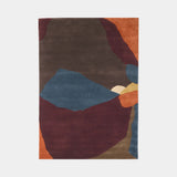 Serge Lesage Mae Browned Rug in plum, brown and blue
