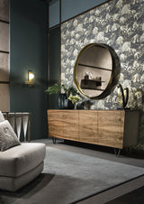 Elegant gold wall light with refined silhouette
