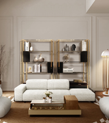 Caffe Latte Harar Coffee Table in a room setting